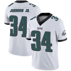 Men's Montrell Johnson Jr. Philadelphia Eagles No.34 Limited Vapor Untouchable Jersey - White