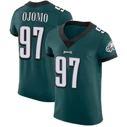 Men's Moro Ojomo Philadelphia Eagles No.97 Elite Midnight Team Color Vapor Untouchable Jersey - Green