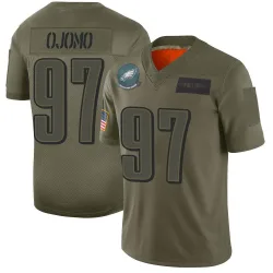 Men's Moro Ojomo Philadelphia Eagles No.97 Limited 2019 Salute to Service Jersey - Camo