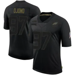 Men's Moro Ojomo Philadelphia Eagles No.97 Limited 2020 Salute To Service Jersey - Black