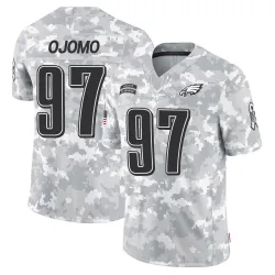 Men's Moro Ojomo Philadelphia Eagles No.97 Limited 2024 Salute to Service Jersey - Arctic Camo