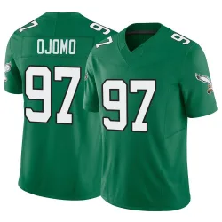 Men's Moro Ojomo Philadelphia Eagles No.97 Limited Kelly Alternate Vapor F.U.S.E. Jersey - Green