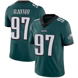 Men's Moro Ojomo Philadelphia Eagles No.97 Limited Midnight Team Color Vapor Untouchable Jersey - Green