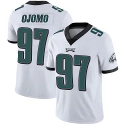 Men's Moro Ojomo Philadelphia Eagles No.97 Limited Vapor Untouchable Jersey - White