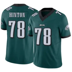 Men's Myles Hinton Philadelphia Eagles No.78 Limited Vapor F.U.S.E. Jersey - Green