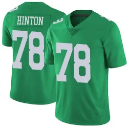 Men's Myles Hinton Philadelphia Eagles No.78 Limited Vapor Untouchable Jersey - Green