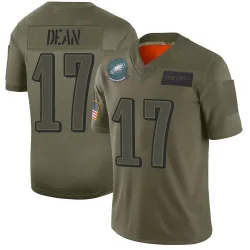 Men's Nakobe Dean Philadelphia Eagles No.17 Limited 2019 Salute to Service Jersey - Camo