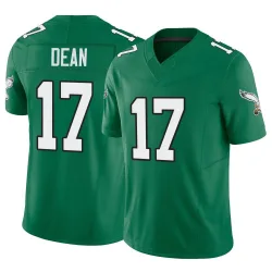 Men's Nakobe Dean Philadelphia Eagles No.17 Limited Kelly Alternate Vapor F.U.S.E. Jersey - Green