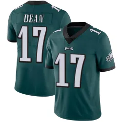 Men's Nakobe Dean Philadelphia Eagles No.17 Limited Midnight Team Color Vapor Untouchable Jersey - Green