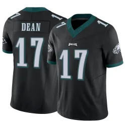 Men's Nakobe Dean Philadelphia Eagles No.17 Limited Vapor F.U.S.E. Jersey - Black