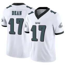 Men's Nakobe Dean Philadelphia Eagles No.17 Limited Vapor F.U.S.E. Jersey - White