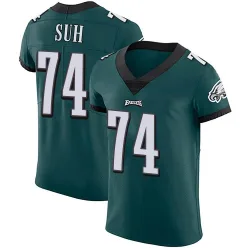 Men's Ndamukong Suh Philadelphia Eagles No.74 Elite Midnight Team Color Vapor Untouchable Jersey - Green