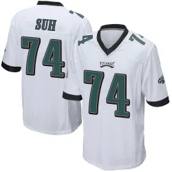 Men's Ndamukong Suh Philadelphia Eagles No.74 Game Jersey - White