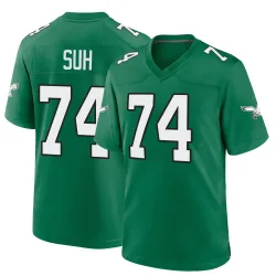 Men's Ndamukong Suh Philadelphia Eagles No.74 Game Kelly Alternate Jersey - Green