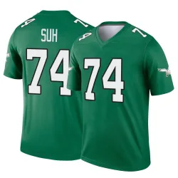 Men's Ndamukong Suh Philadelphia Eagles No.74 Legend Kelly Alternate Jersey - Green