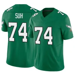 Men's Ndamukong Suh Philadelphia Eagles No.74 Limited Kelly Alternate Vapor F.U.S.E. Jersey - Green