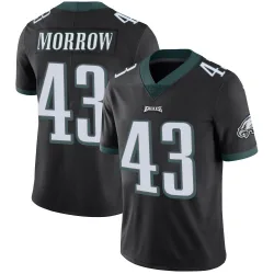 Men's Nicholas Morrow Philadelphia Eagles No.43 Limited Alternate Vapor Untouchable Jersey - Black
