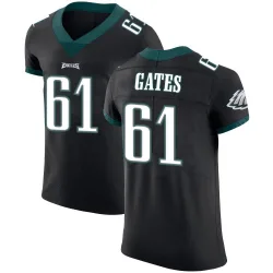 Men's Nick Gates Philadelphia Eagles No.61 Elite Alternate Vapor Untouchable Jersey - Black