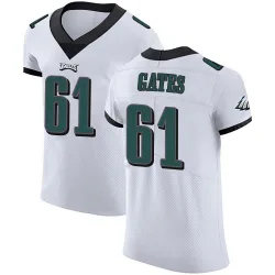 Men's Nick Gates Philadelphia Eagles No.61 Elite Vapor Untouchable Jersey - White