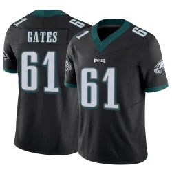 Men's Nick Gates Philadelphia Eagles No.61 Limited Vapor F.U.S.E. Jersey - Black