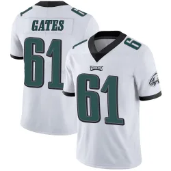 Men's Nick Gates Philadelphia Eagles No.61 Limited Vapor Untouchable Jersey - White
