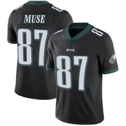 Men's Nick Muse Philadelphia Eagles No.87 Limited Alternate Vapor Untouchable Jersey - Black