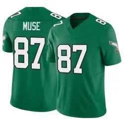 Men's Nick Muse Philadelphia Eagles No.87 Limited Kelly Alternate Vapor F.U.S.E. Jersey - Green