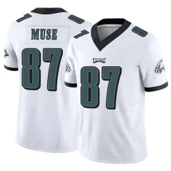 Men's Nick Muse Philadelphia Eagles No.87 Limited Vapor F.U.S.E. Jersey - White