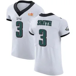 Men's Nolan Smith Jr. Philadelphia Eagles No.3 Elite Vapor Untouchable Super Bowl LIX Jersey - White