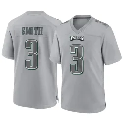 Men's Nolan Smith Jr. Philadelphia Eagles No.3 Game Atmosphere Fashion Jersey - Gray