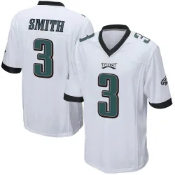 Men's Nolan Smith Jr. Philadelphia Eagles No.3 Game Jersey - White