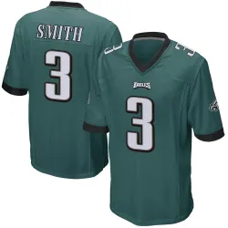 Men's Nolan Smith Jr. Philadelphia Eagles No.3 Game Team Color Jersey - Green