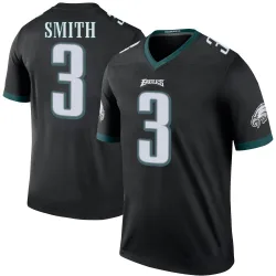 Men's Nolan Smith Jr. Philadelphia Eagles No.3 Legend Color Rush Jersey - Black