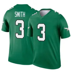 Men's Nolan Smith Jr. Philadelphia Eagles No.3 Legend Kelly Alternate Jersey - Green