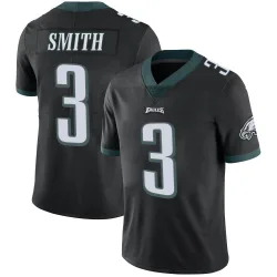 Men's Nolan Smith Jr. Philadelphia Eagles No.3 Limited Alternate Vapor Untouchable Jersey - Black