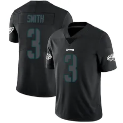Men's Nolan Smith Jr. Philadelphia Eagles No.3 Limited Jersey - Black Impact