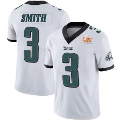 Men's Nolan Smith Jr. Philadelphia Eagles No.3 Limited Vapor Untouchable Super Bowl LIX Jersey - White