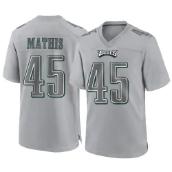 Men's Ochaun Mathis Philadelphia Eagles No.45 Game Atmosphere Fashion Jersey - Gray
