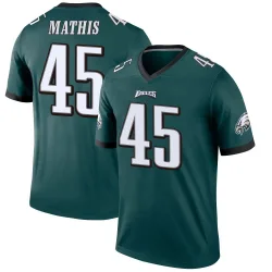 Men's Ochaun Mathis Philadelphia Eagles No.45 Legend Jersey - Green