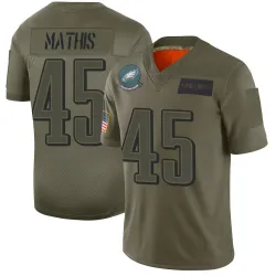 Men's Ochaun Mathis Philadelphia Eagles No.45 Limited 2019 Salute to Service Jersey - Camo