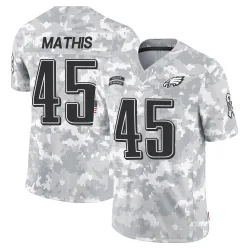 Men's Ochaun Mathis Philadelphia Eagles No.45 Limited 2024 Salute to Service Jersey - Arctic Camo