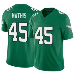 Men's Ochaun Mathis Philadelphia Eagles No.45 Limited Kelly Alternate Vapor F.U.S.E. Jersey - Green