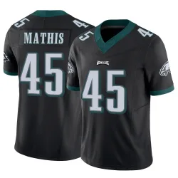 Men's Ochaun Mathis Philadelphia Eagles No.45 Limited Vapor F.U.S.E. Jersey - Black