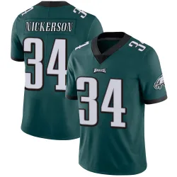 Men's Parry Nickerson Philadelphia Eagles No.34 Limited Midnight Team Color Vapor Untouchable Jersey - Green