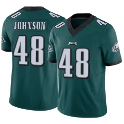 Men's Patrick Johnson Philadelphia Eagles No.48 Limited Vapor F.U.S.E. Jersey - Green