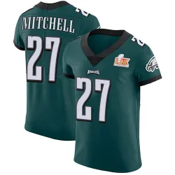 Men's Quinyon Mitchell Philadelphia Eagles No.27 Elite Midnight Team Color Vapor Untouchable Super Bowl LIX Jersey - Green