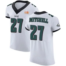 Men's Quinyon Mitchell Philadelphia Eagles No.27 Elite Vapor Untouchable Super Bowl LIX Jersey - White