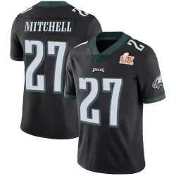 Men's Quinyon Mitchell Philadelphia Eagles No.27 Limited Alternate Vapor Untouchable Super Bowl LIX Jersey - Black