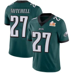 Men's Quinyon Mitchell Philadelphia Eagles No.27 Limited Midnight Team Color Vapor Untouchable Super Bowl LIX Jersey - Green