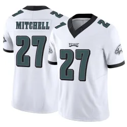 Men's Quinyon Mitchell Philadelphia Eagles No.27 Limited Vapor F.U.S.E. Jersey - White